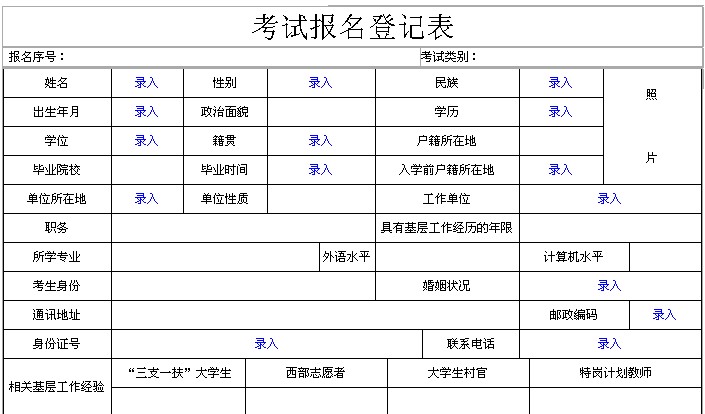 2013年国家公务员考试网上报名,如何填写报名